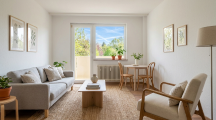 Möbliertes Apartment, neues Bad und Balkon - Frankfurt-Gutleutviertel in Frankfurt am Main