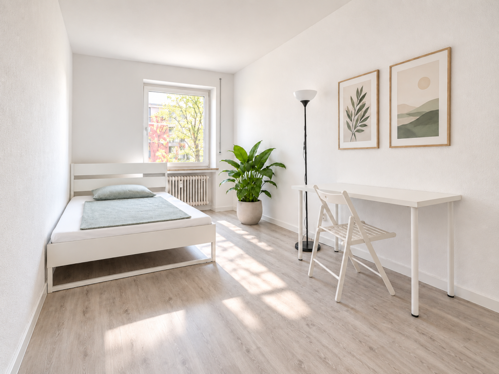 Zentrales, möbliertes WG-Zimmer mit Balkon direkt am Harras/ Central, furnished room in Sendling, close to Harras in Sendling-Westpark, München